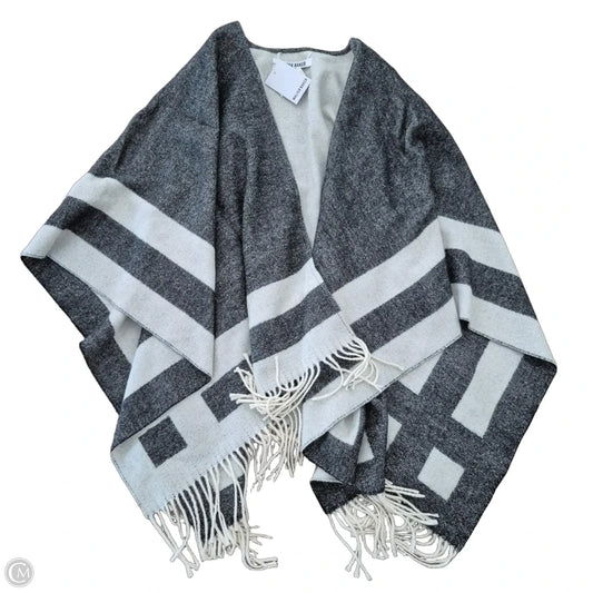 Poncho By Walter Baker In Black & Grey, Size: Osfm