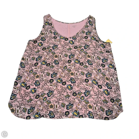 Tank Top By Loft In Pink, Size: Xl