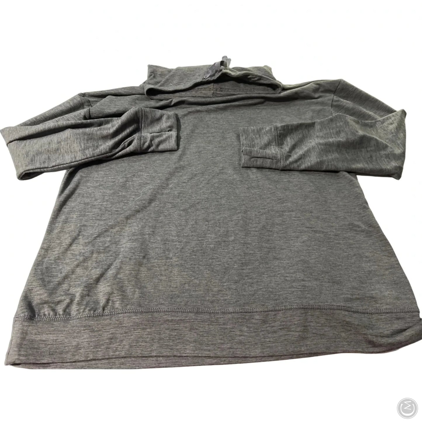 Athletic Top Long Sleeve Collar By Crane In Grey, Size: Xl