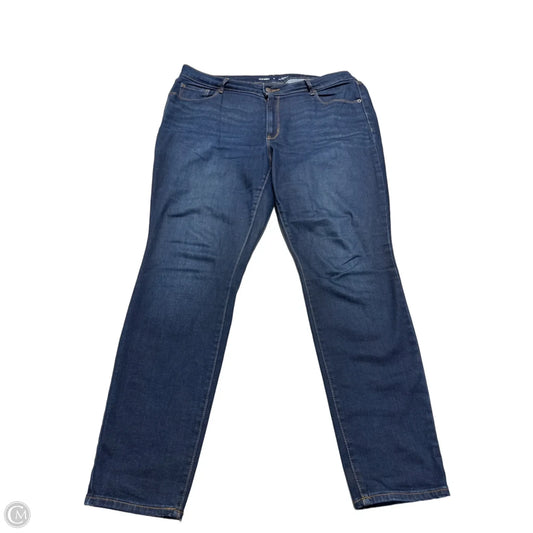 Jeans Skinny By Old Navy In Blue Denim, Size: 18