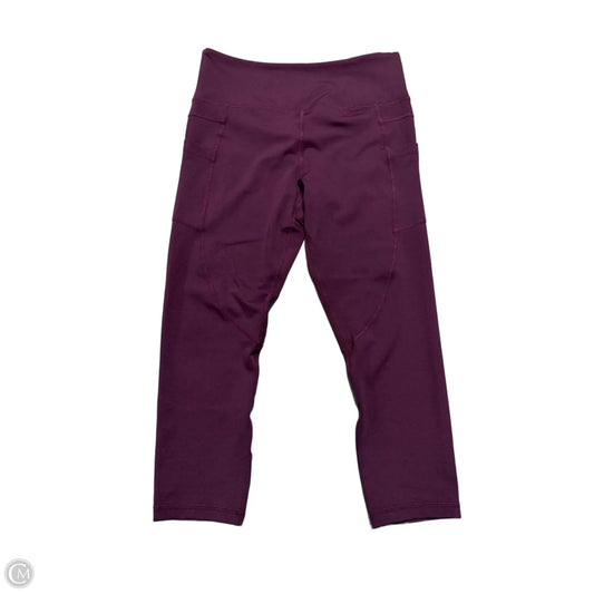 Athletic Leggings By Zyia In Purple, Size: 8
