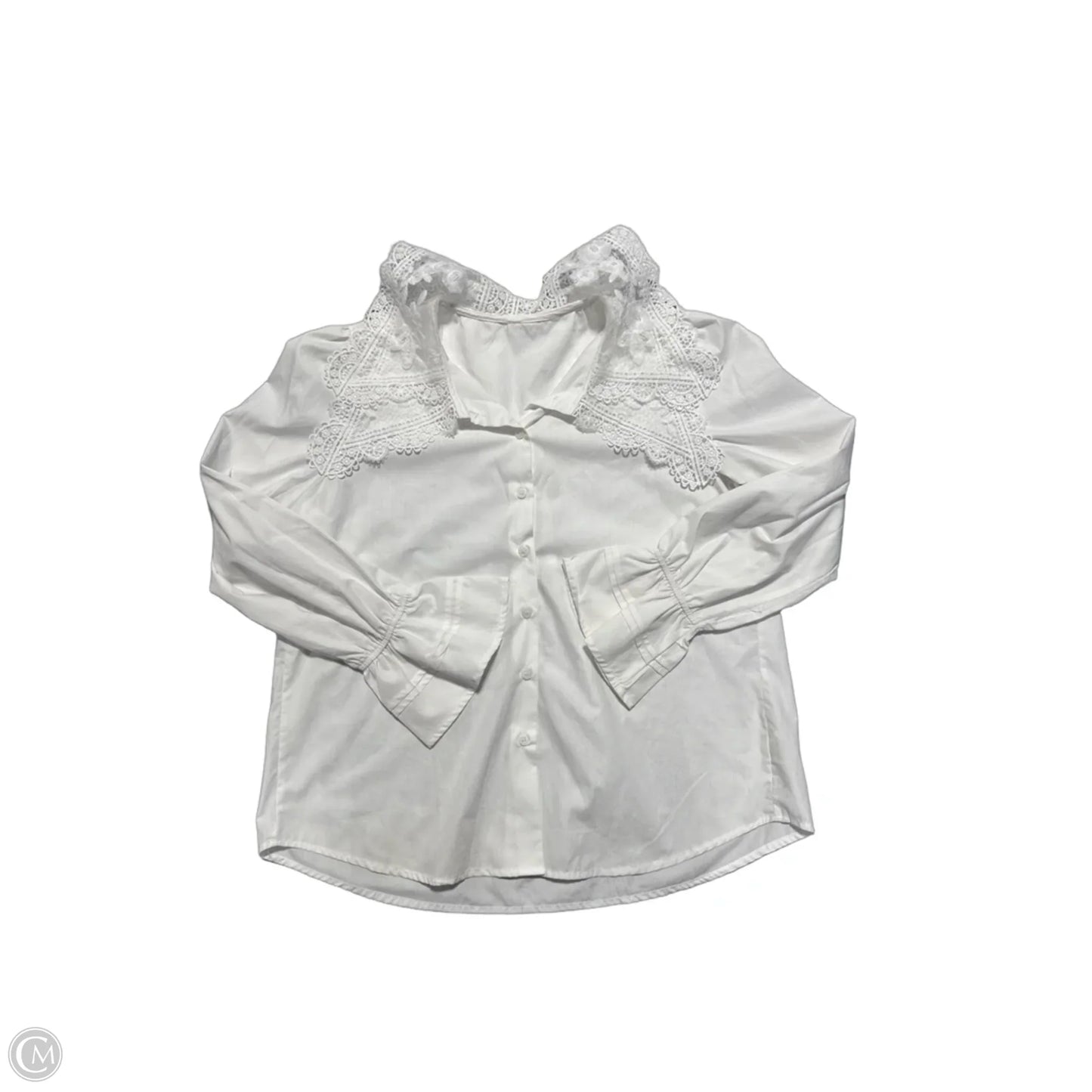 Top Long Sleeve By Cmc In White, Size: S