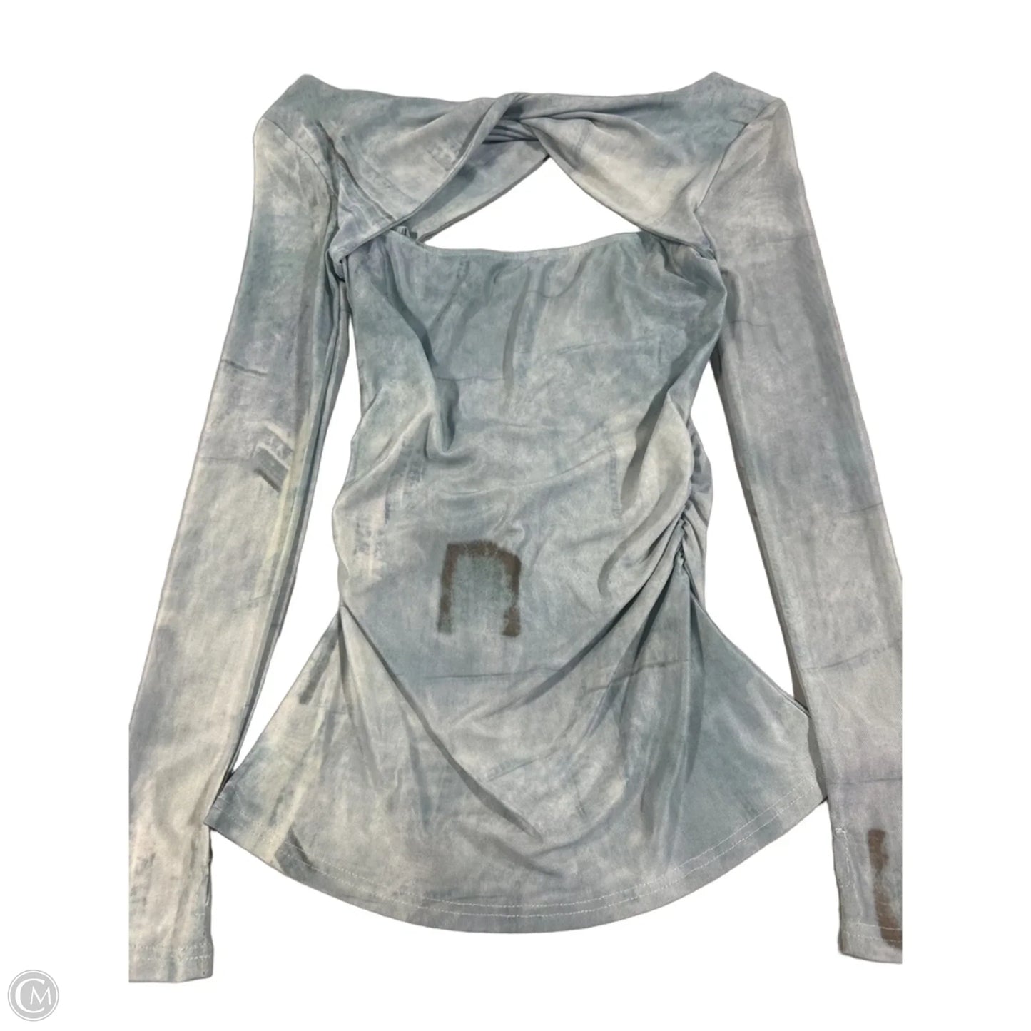 Top Long Sleeve By Cmc In Blue, Size: S