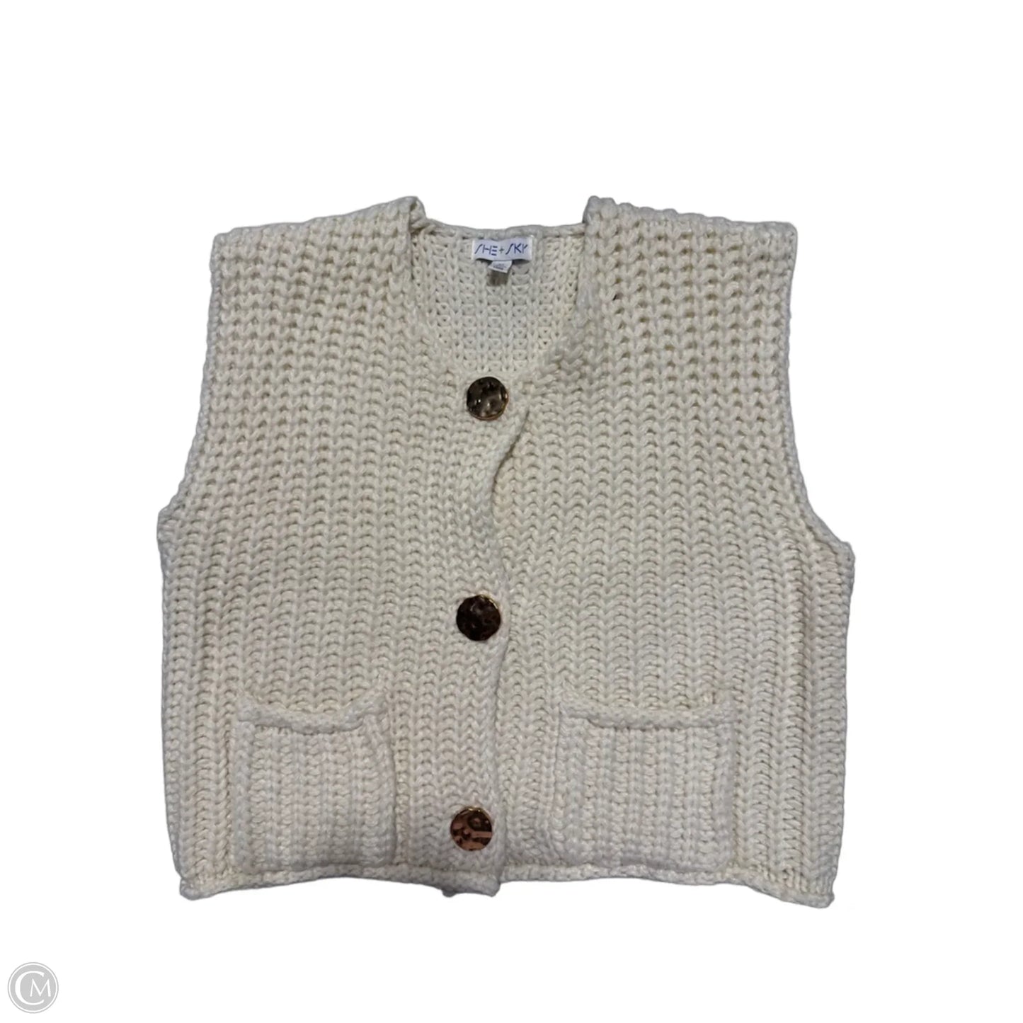 Sweater By She + Sky In Cream, Size: M