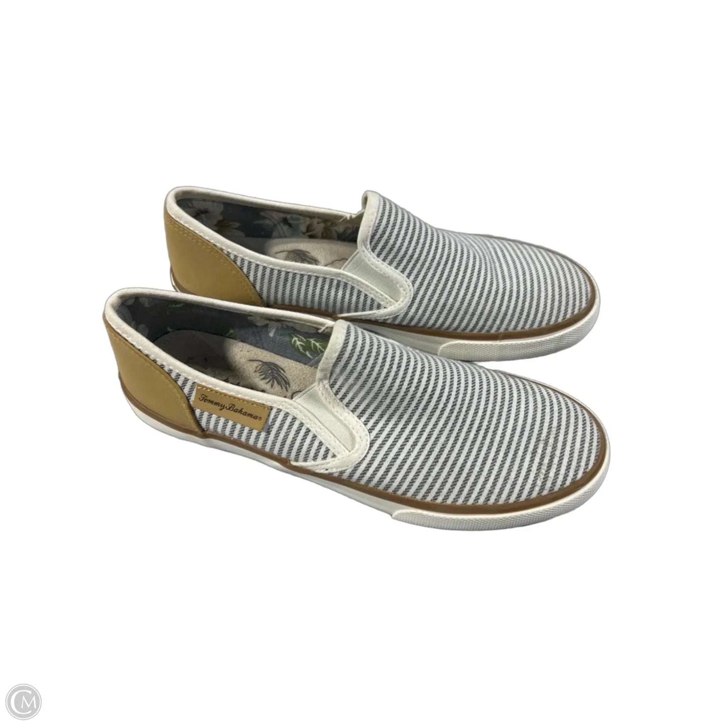 Shoes Flats By Tommy Bahama In Striped Pattern, Size: 8.5