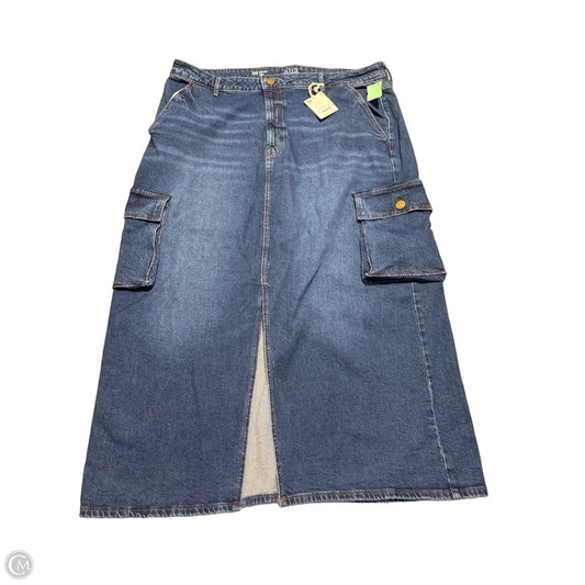Skirt Maxi By Ana In Blue Denim, Size: 18