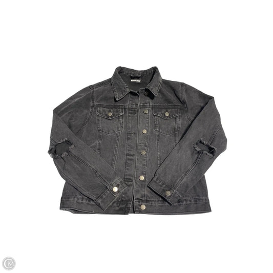 Jacket Denim By Cmc In Black Denim, Size: M