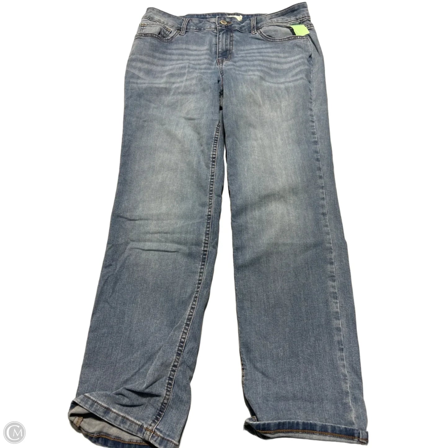Jeans Straight By Maurices In Blue Denim, Size: 14