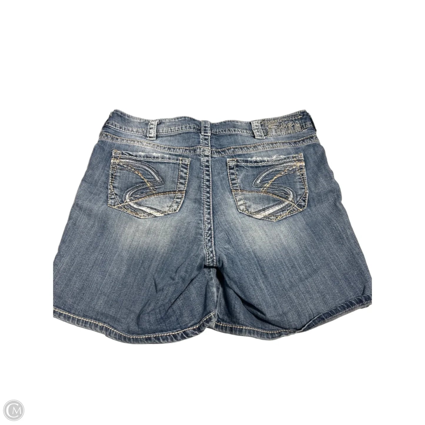 Shorts By Silver In Blue Denim, Size: 14