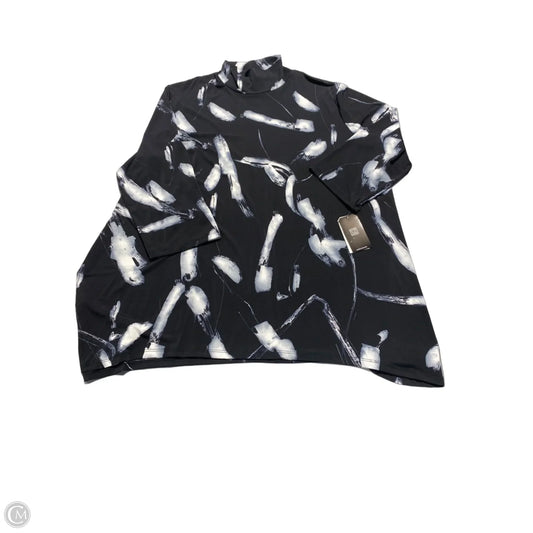 Top 3/4 Sleeve By Clara Sun Woo In Black, Size: 3x