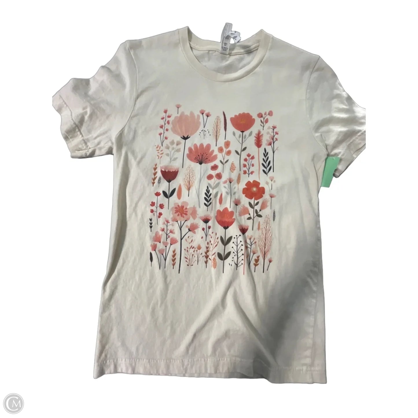 Top Short Sleeve By Cmc In Cream, Size: S