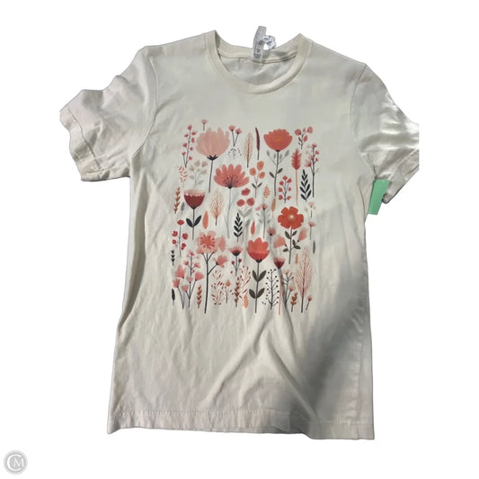 Top Short Sleeve By Cmc In Cream, Size: S