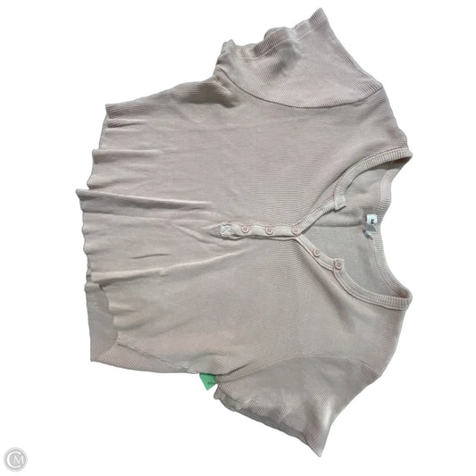 Top Short Sleeve By Garage In Pink, Size: L