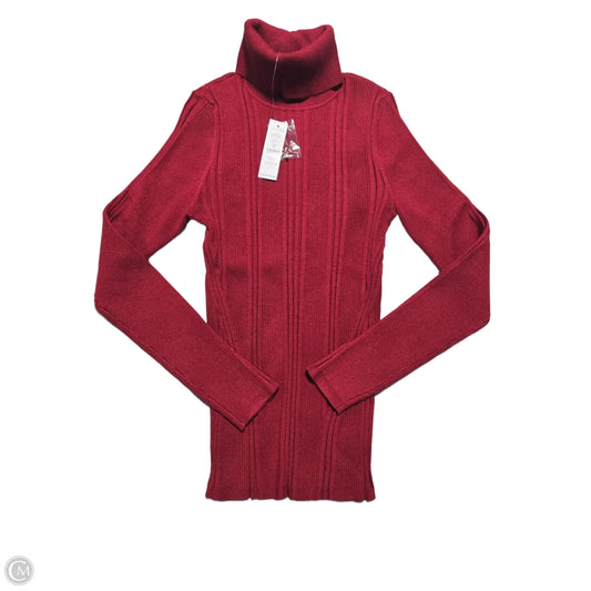 Top Long Sleeve By White House Black Market In Red, Size: M