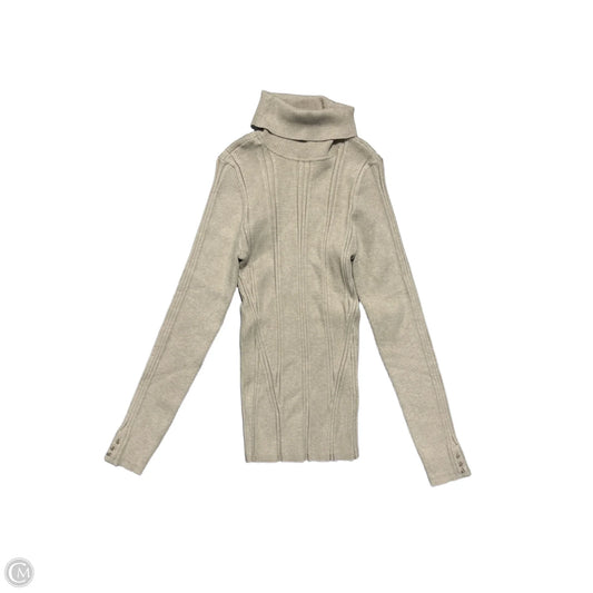 Top Long Sleeve By White House Black Market In Tan, Size: M