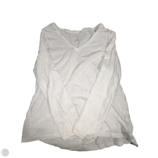 Top Long Sleeve By A New Day In White, Size: M