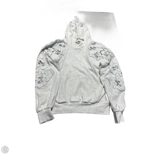 Sweatshirt Hoodie By Cme In Grey, Size: M