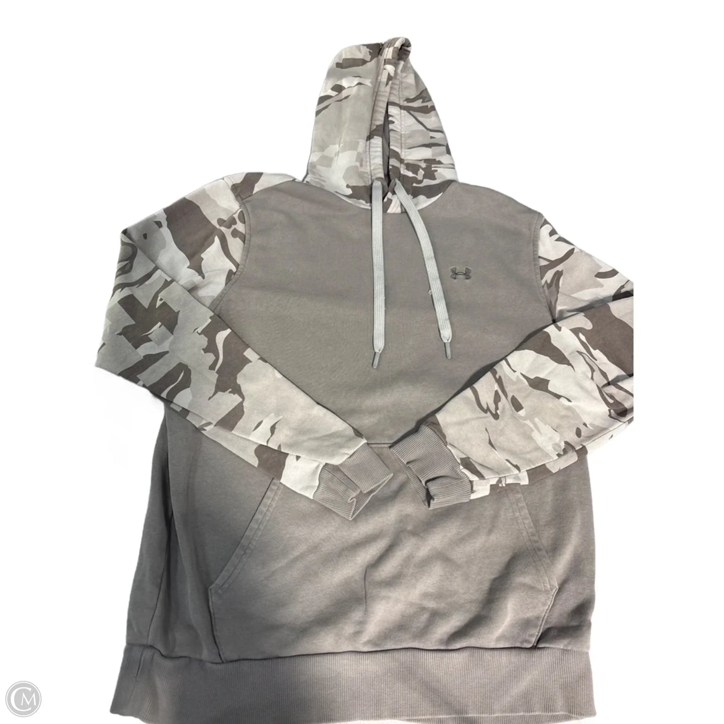 Sweatshirt Hoodie By Under Armour In Camouflage Print, Size: M