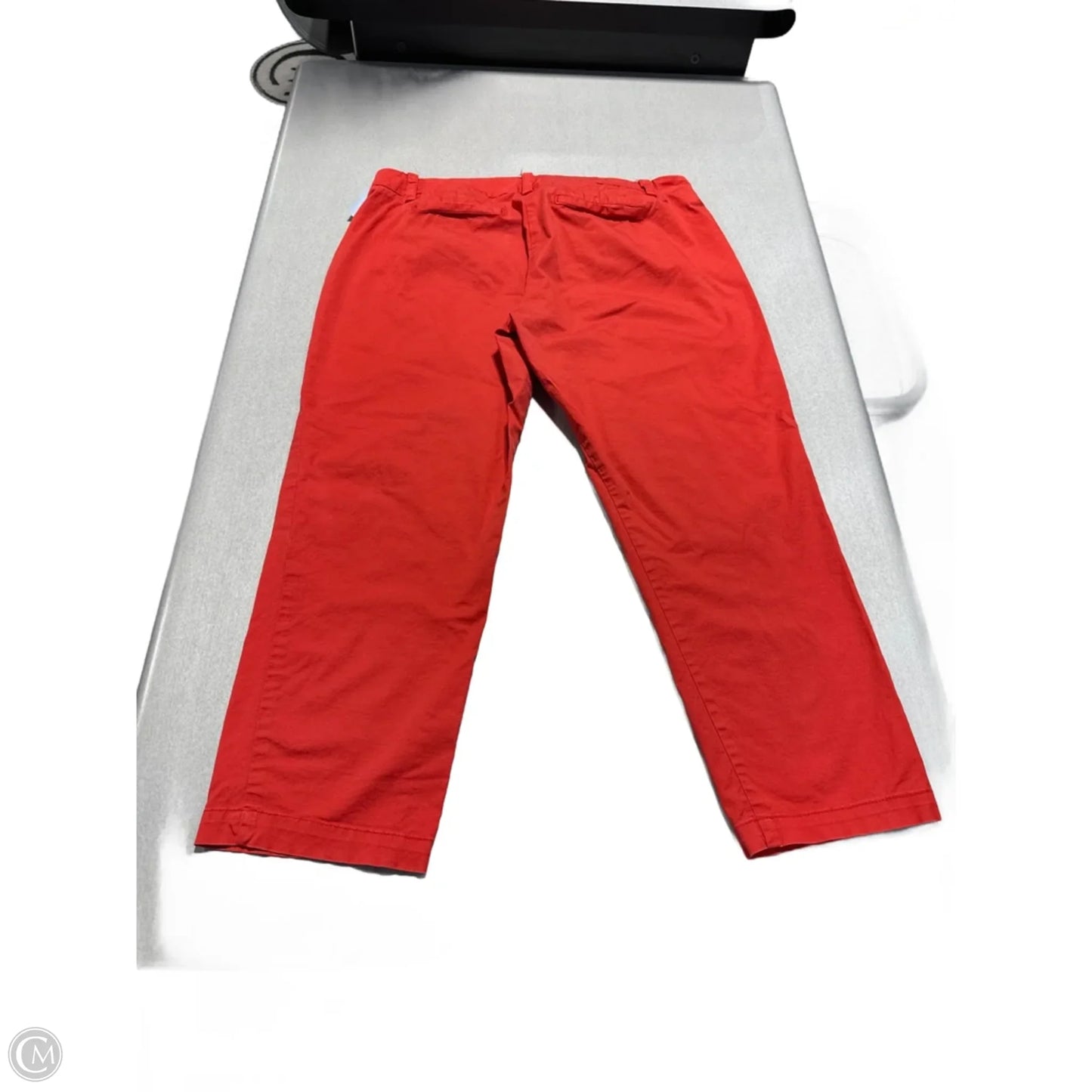 Pants Cropped By Cabi In Red, Size: 10