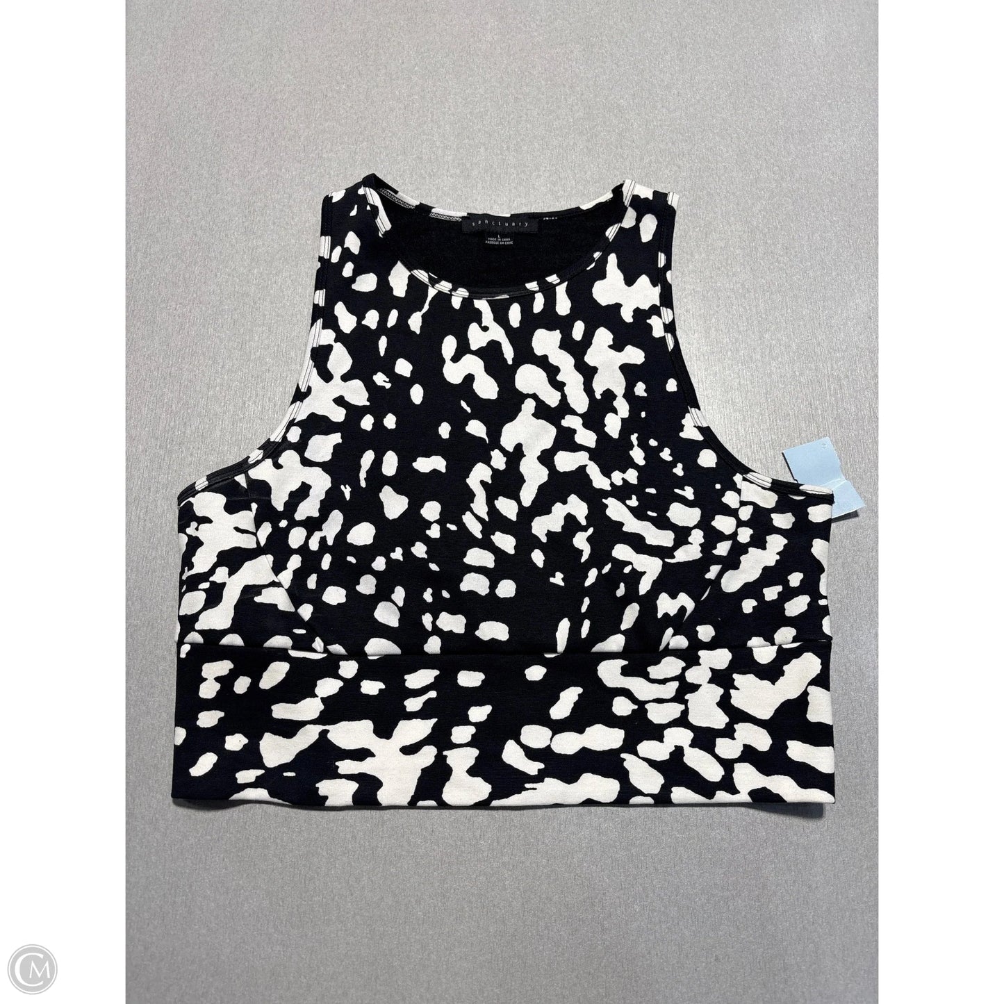 Tank Top By Sanctuary In Black & White, Size: L