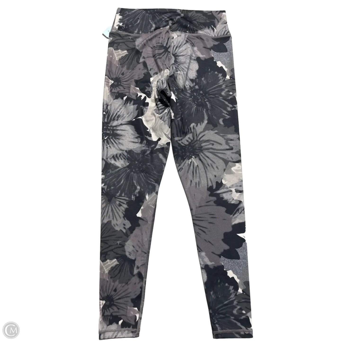 Athletic Leggings By Adidas In Floral Print, Size: L