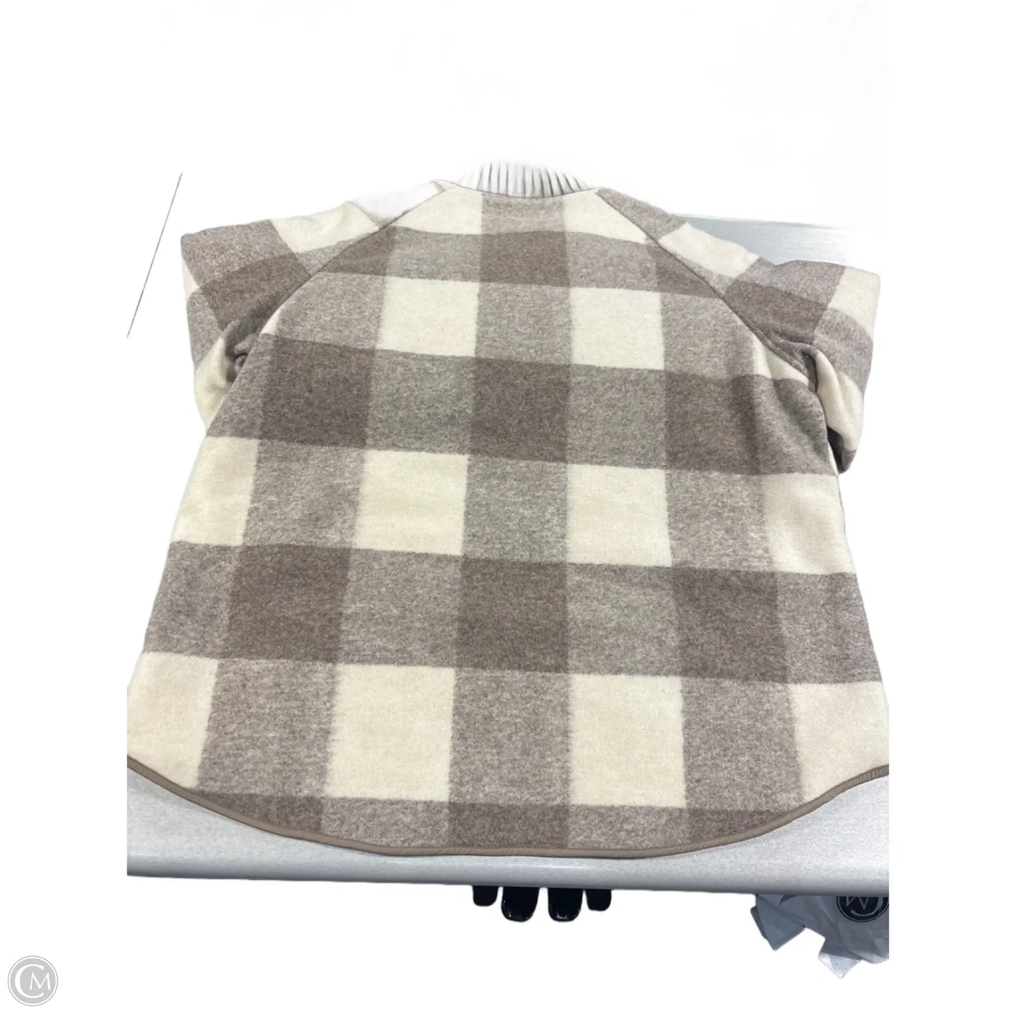 Coat Wool By Varley In Plaid Pattern, Size: L