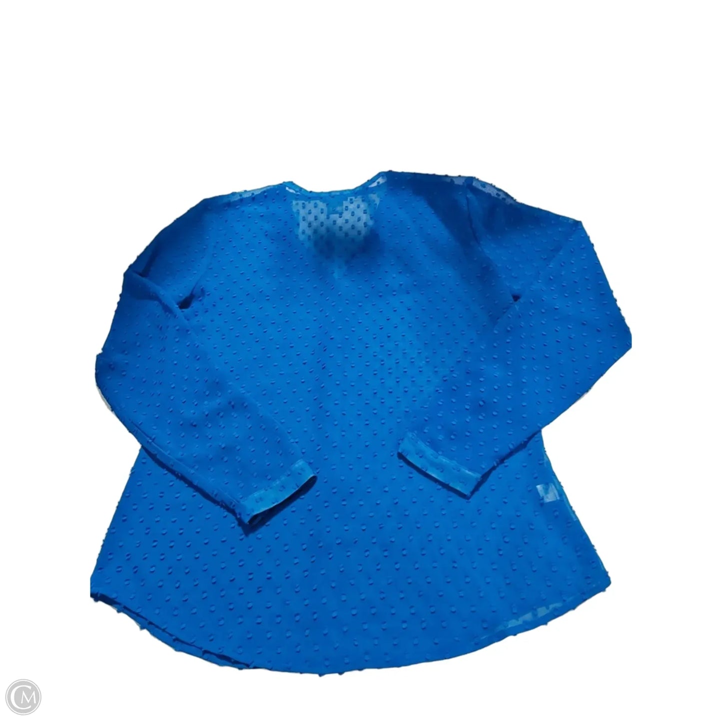 Top Long Sleeve By Ann Taylor In Blue, Size: S
