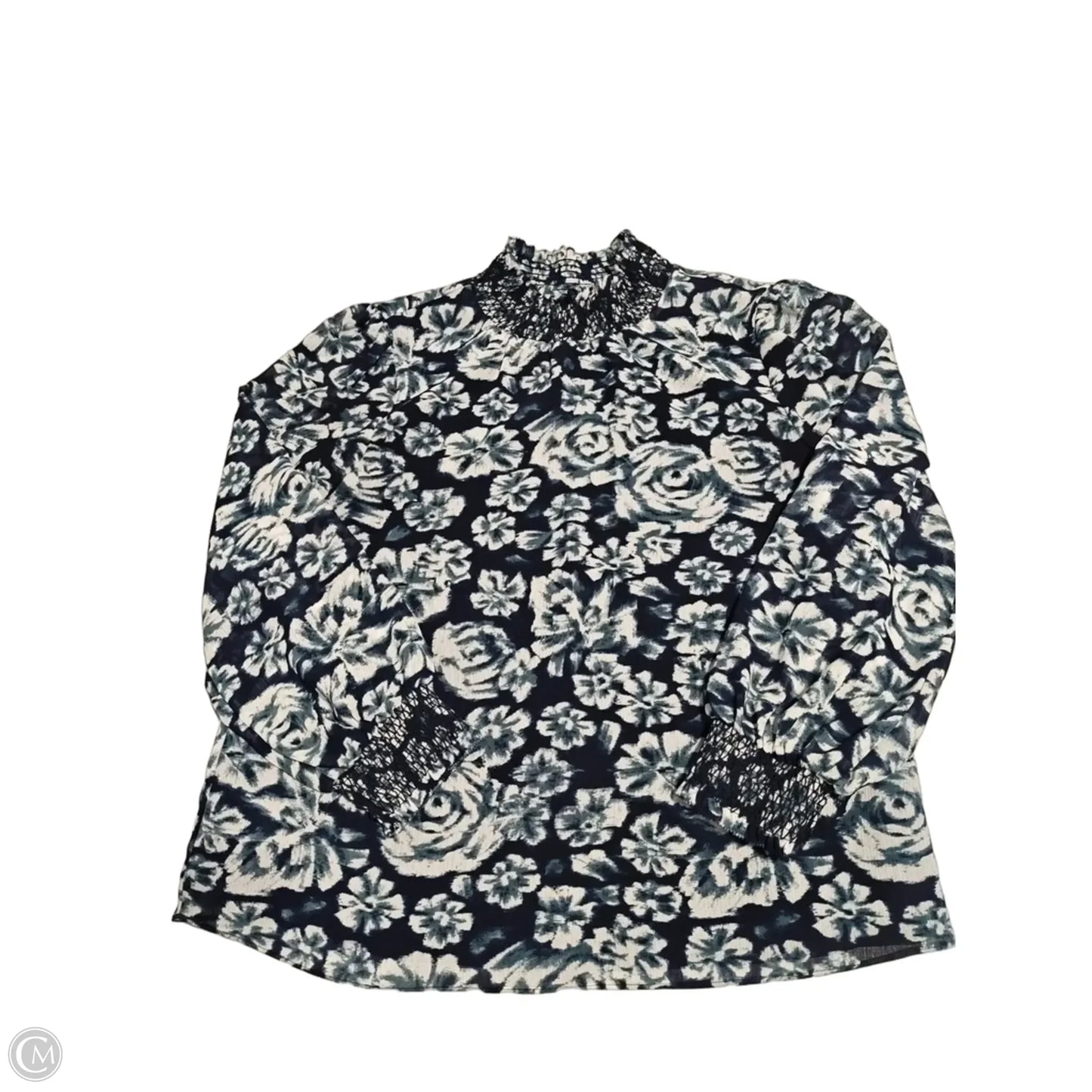 Top Long Sleeve By J. Crew In Floral Print, Size: S