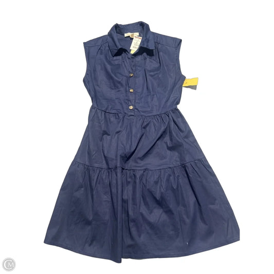 Dress Casual Midi By Monteau In Navy, Size: M
