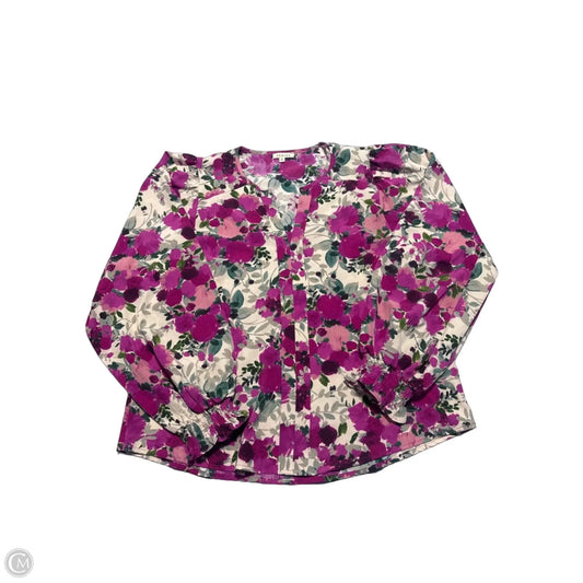 Top Long Sleeve By Jodifl In Floral Print, Size: S