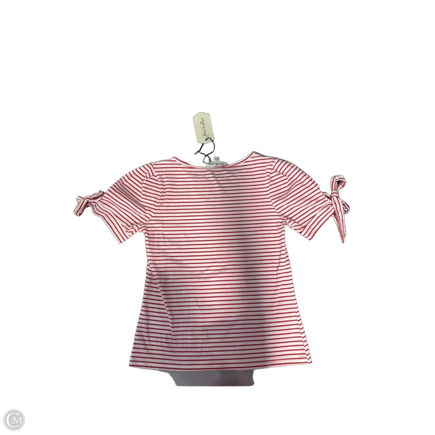 Top Short Sleeve By Vine & Love In Striped Pattern, Size: S