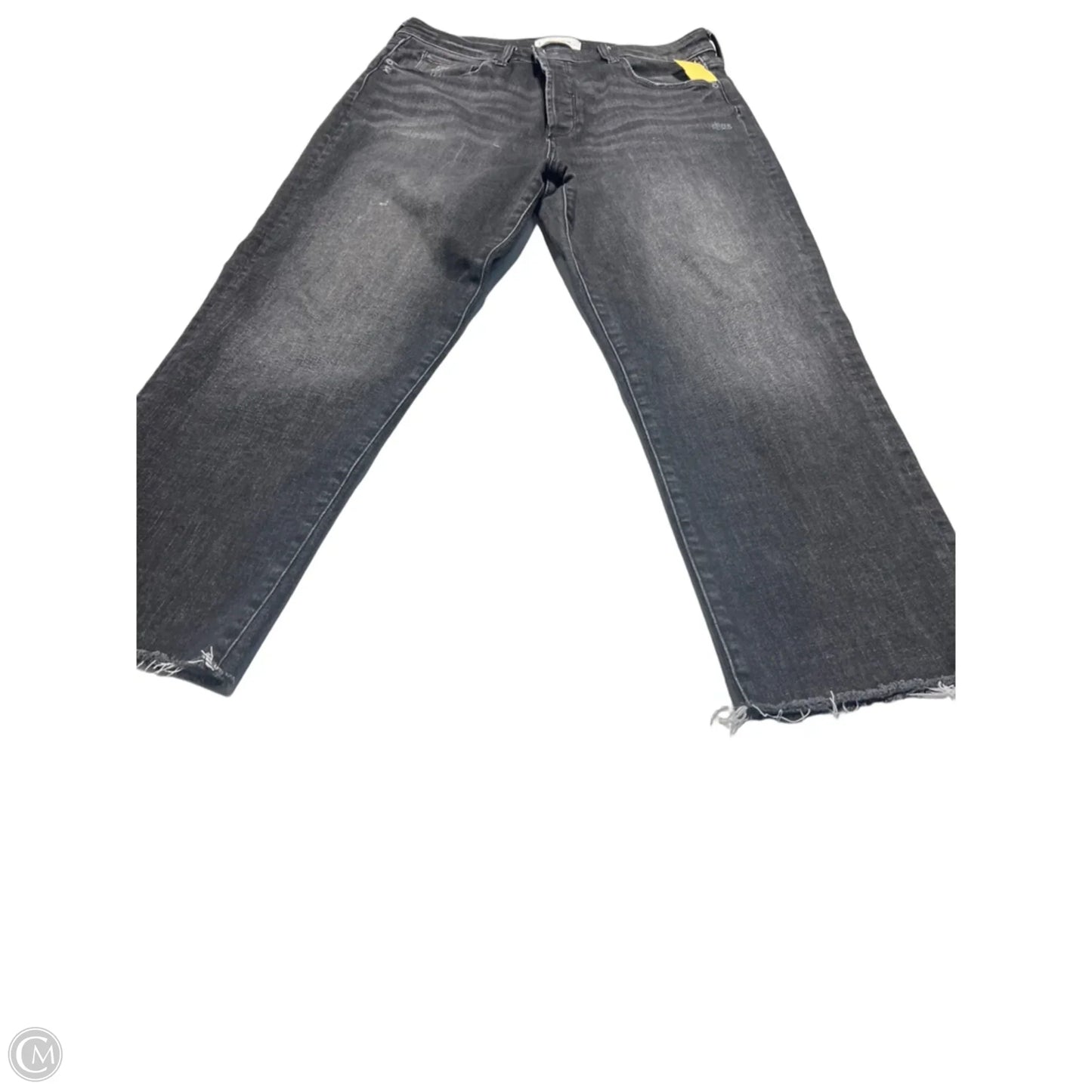 Jeans Straight By Evereve In Black Denim, Size: 14