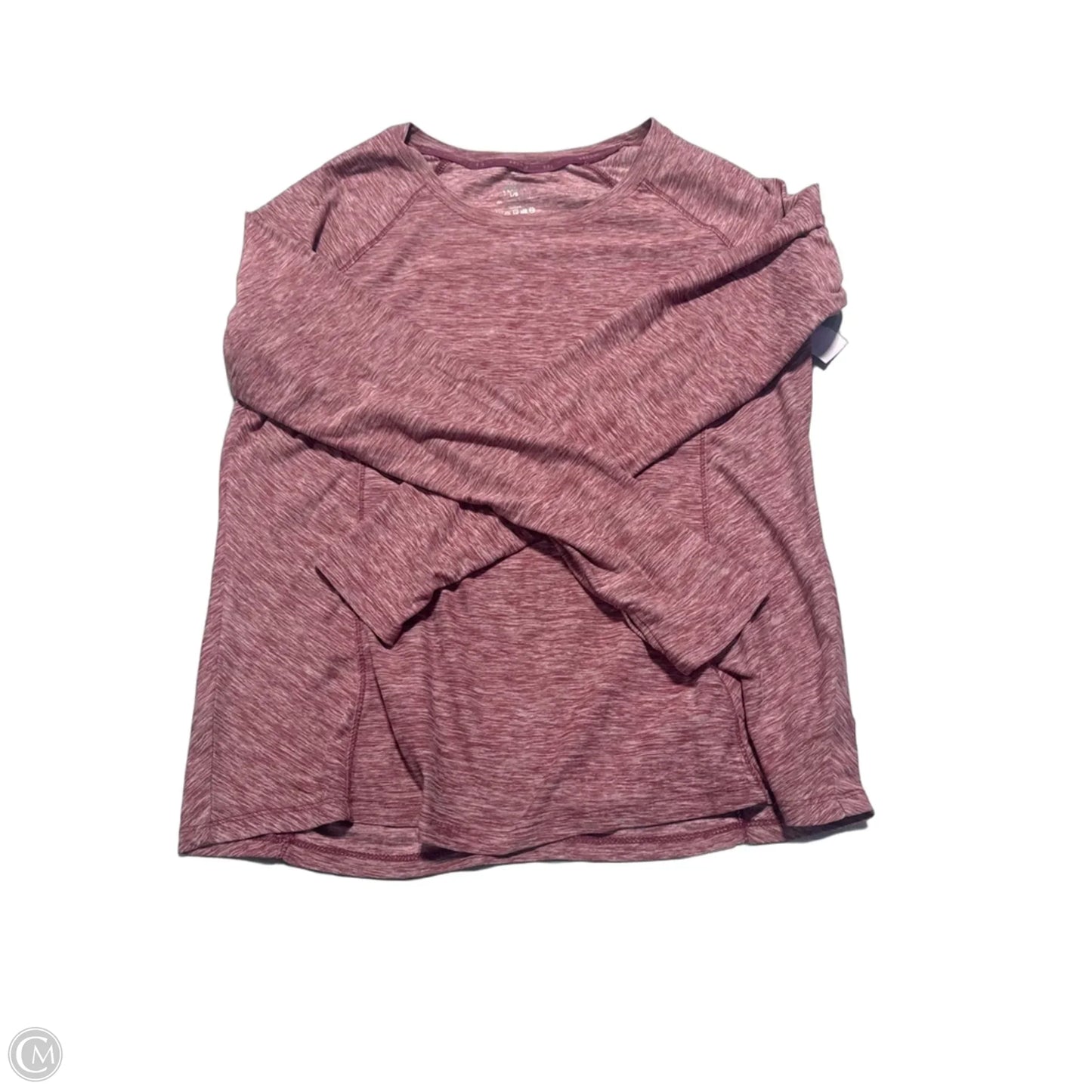 Athletic Top Long Sleeve Collar By Rbx In Red, Size: L