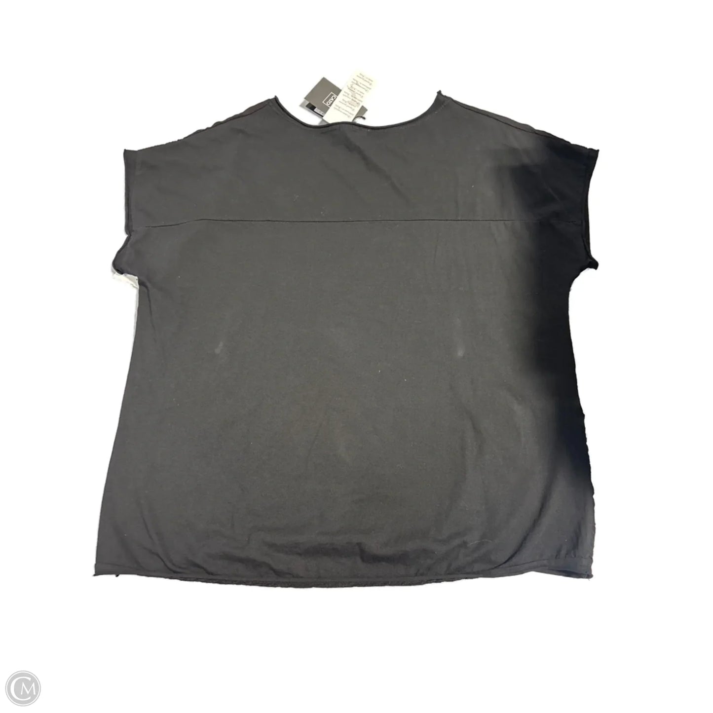 Top Short Sleeve By Cato In Black, Size: L