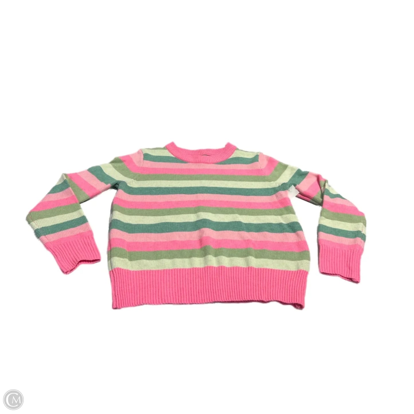 Sweater By Shein In Green & Pink, Size: M