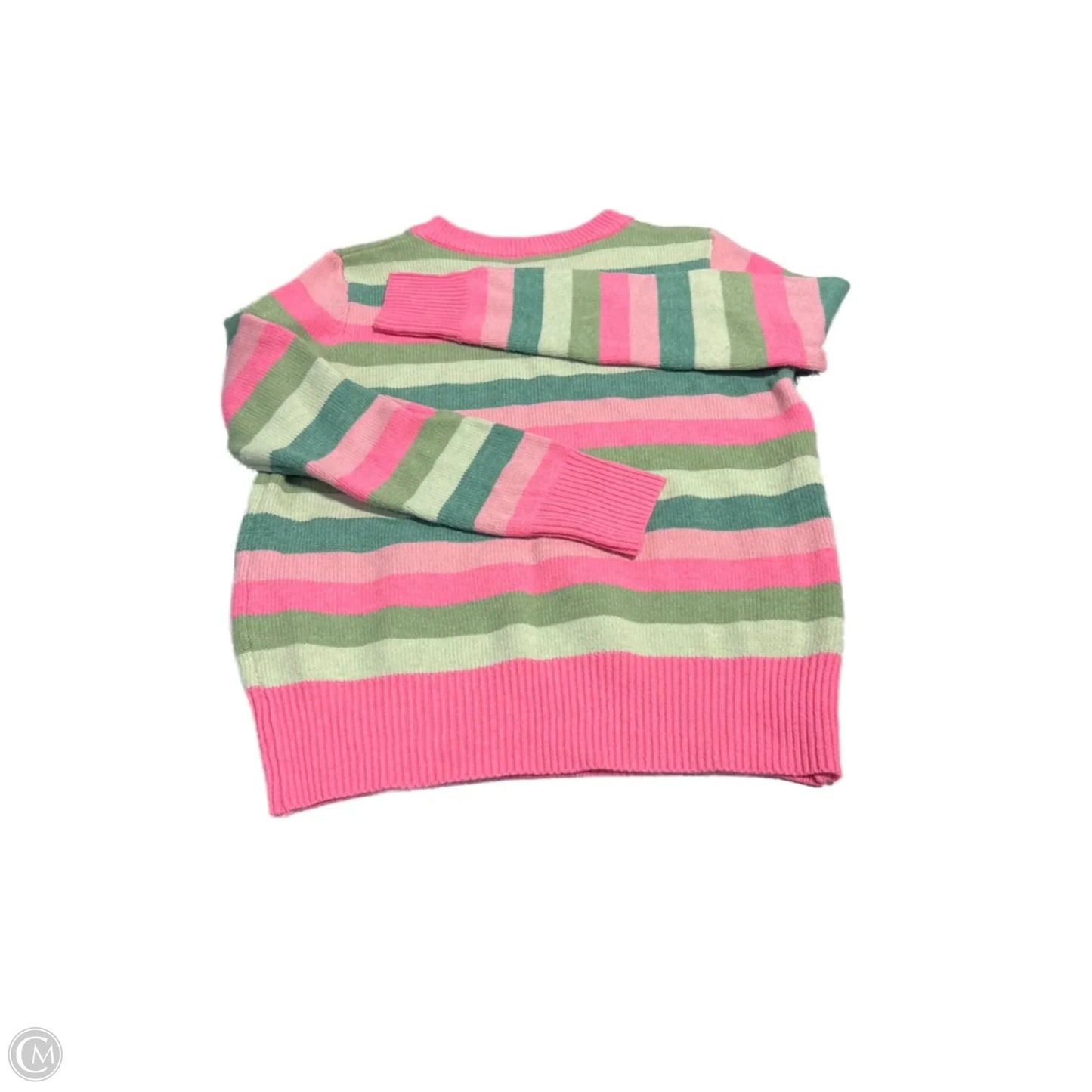 Sweater By Shein In Green & Pink, Size: M