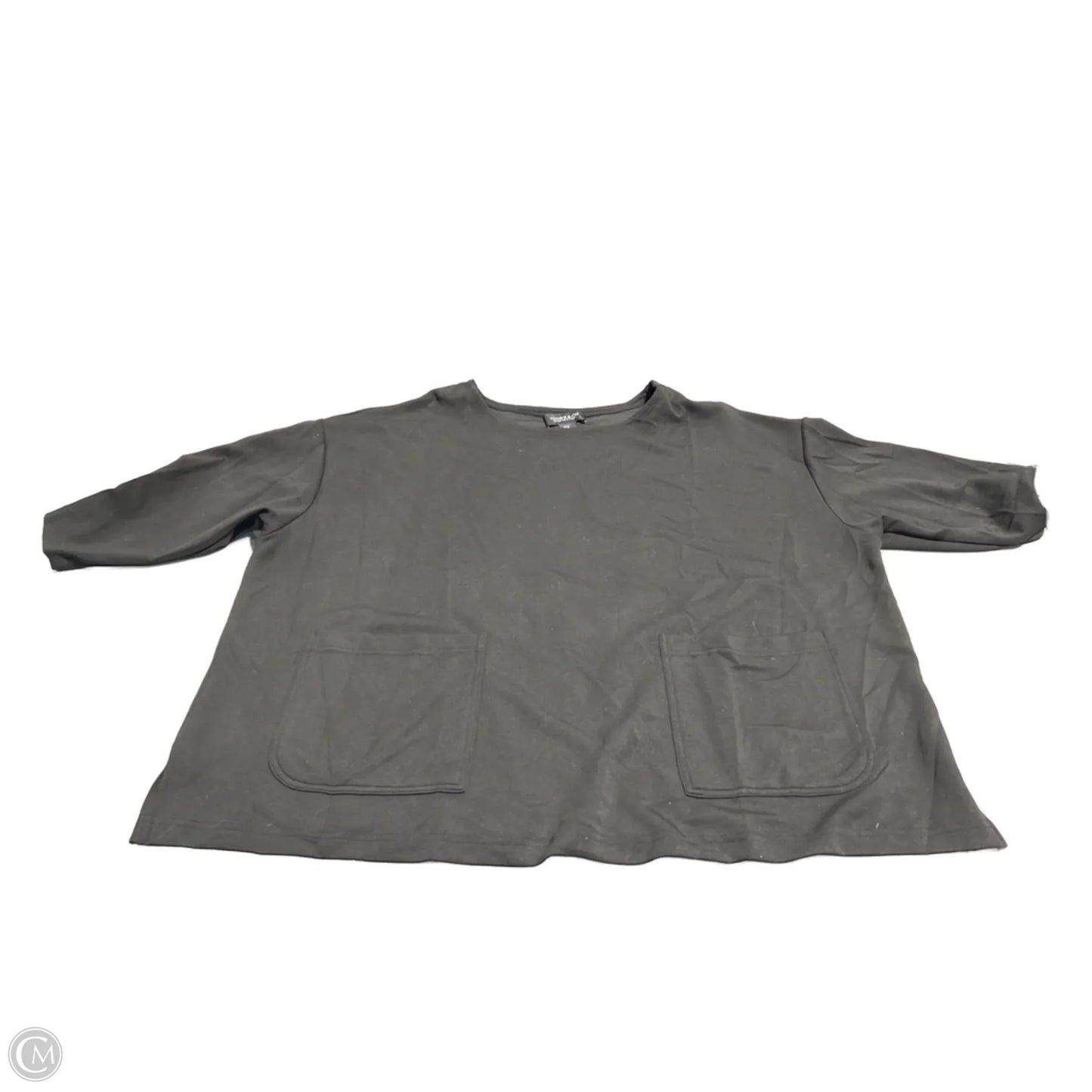 Top Short Sleeve By Jones And Co In Black, Size: 3x