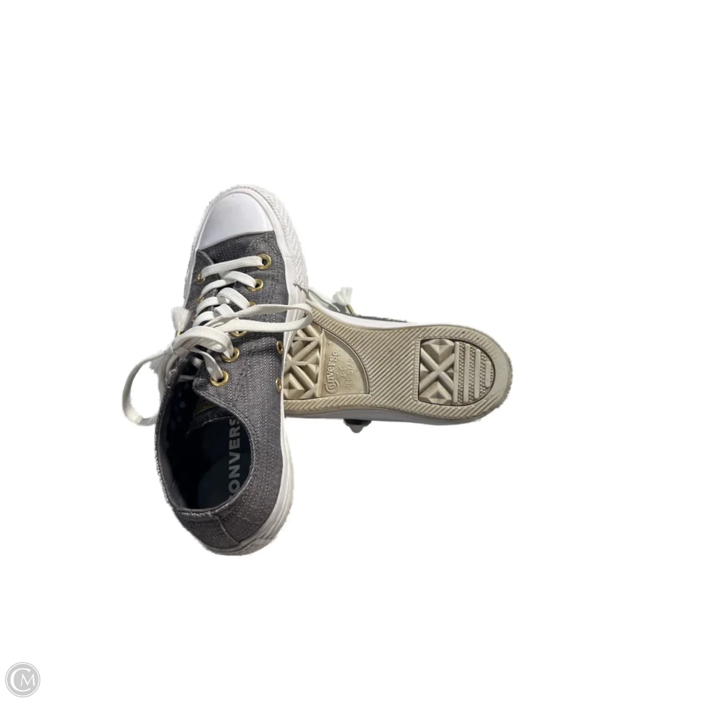 Shoes Sneakers By Converse In Grey & White, Size: 6.5