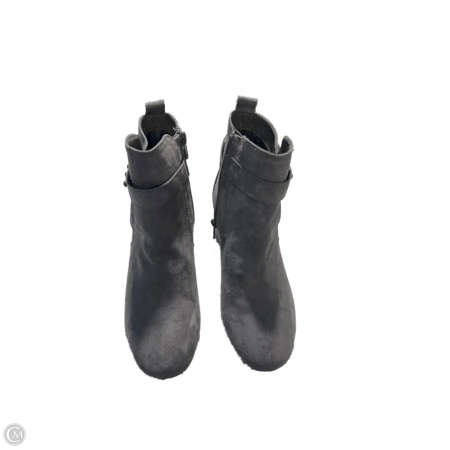 Boots Ankle Heels By Kelly And Katie In Grey, Size: 6.5