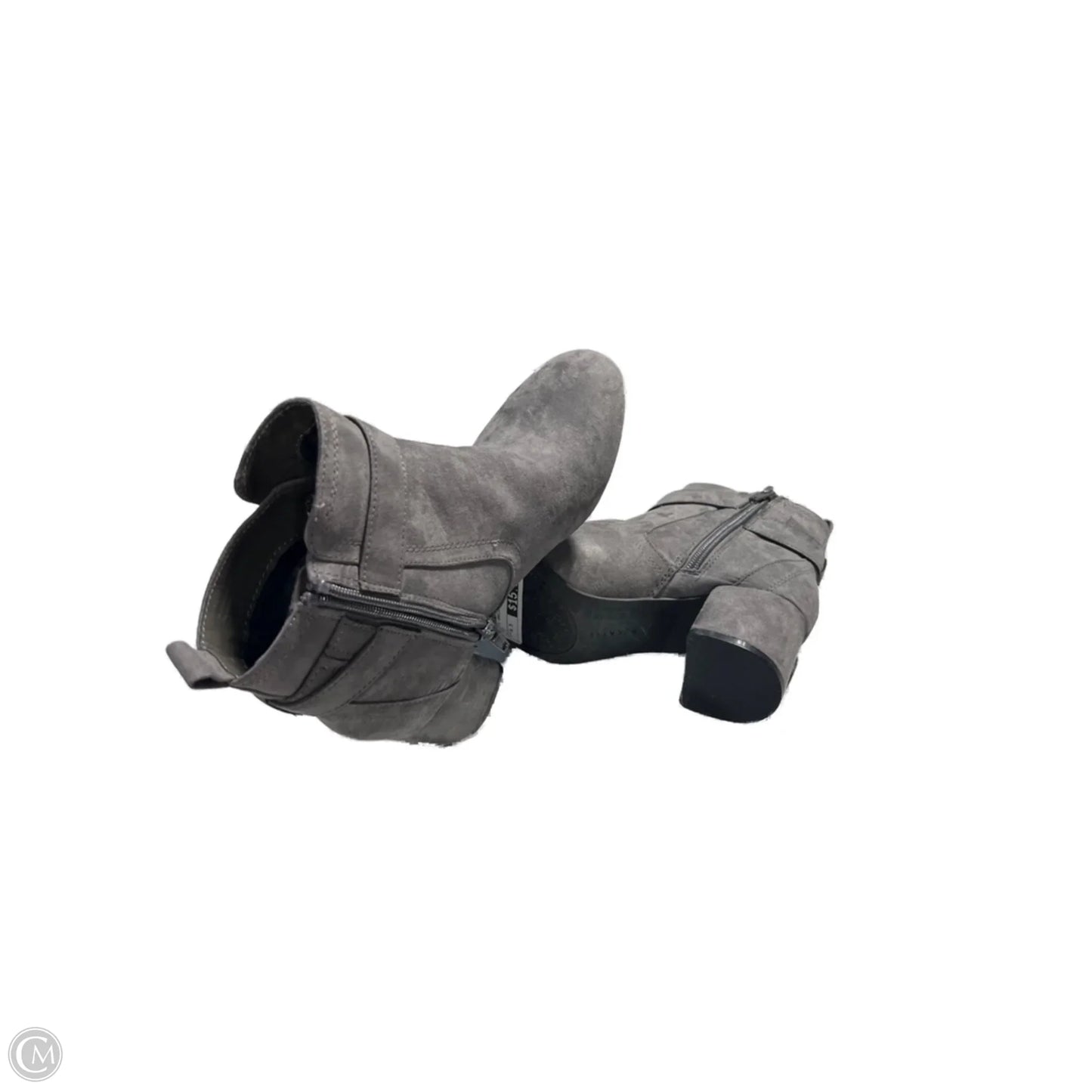 Boots Ankle Heels By Kelly And Katie In Grey, Size: 6.5