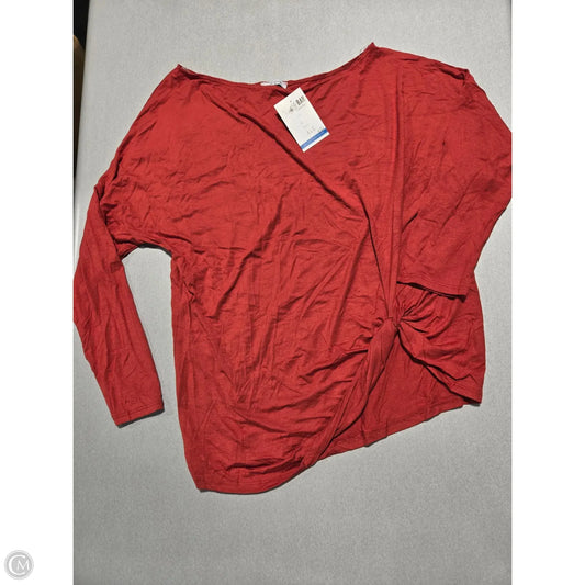 Top Long Sleeve By White Birch In Red, Size: L