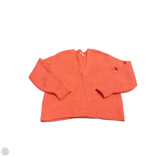 Sweater Cardigan By Amazon Essentials In Orange, Size: S
