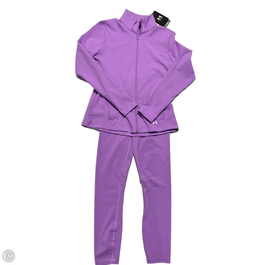Athletic Pants 2pc By Under Armour In Purple, Size: S