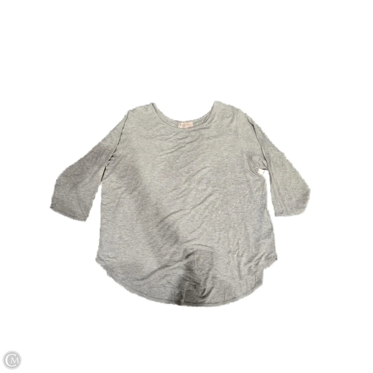 Top Long Sleeve By Philosophy In Grey, Size: 2x