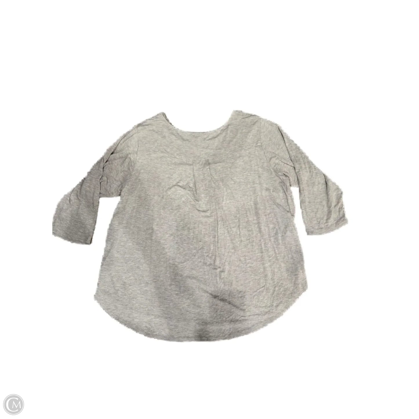 Top Long Sleeve By Philosophy In Grey, Size: 2x