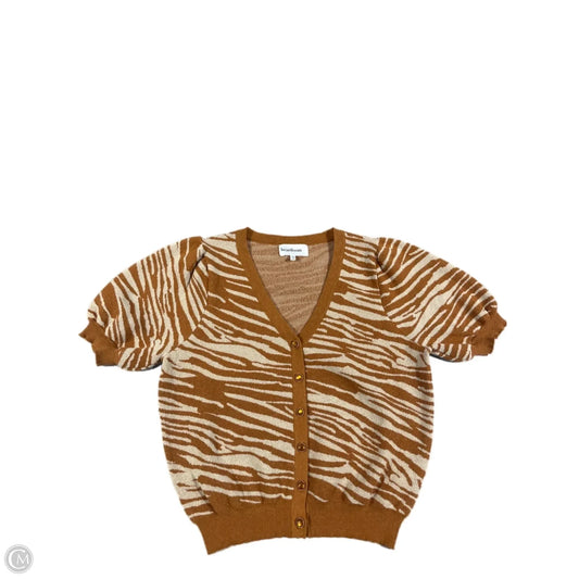 Sweater Cardigan By Heartloom In Bronze, Size: L