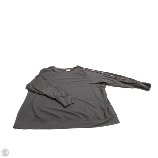 Top Long Sleeve By Cabi In Black, Size: Xl