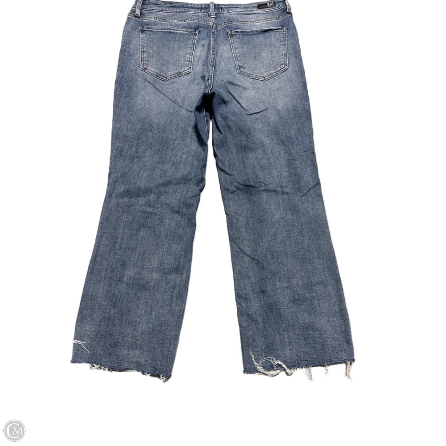 Jeans Wide Leg By Kut In Blue Denim, Size: 14
