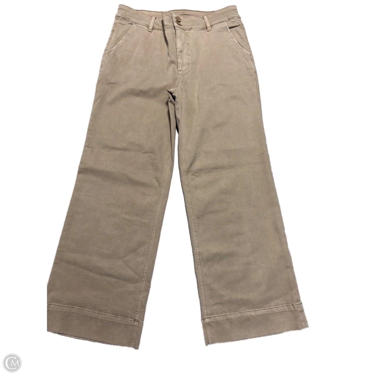 Jeans Wide Leg By Kut In Tan, Size: 12