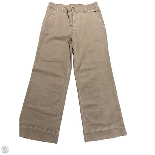 Jeans Wide Leg By Kut In Tan, Size: 12
